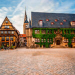 Die Altstadt rund um den Marktplatz in Quedlinburg